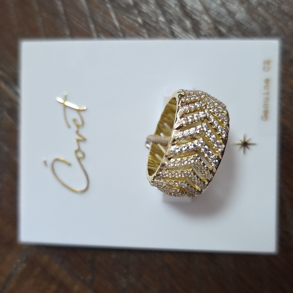 Fancy Ring, Genuine Cz- Size 7